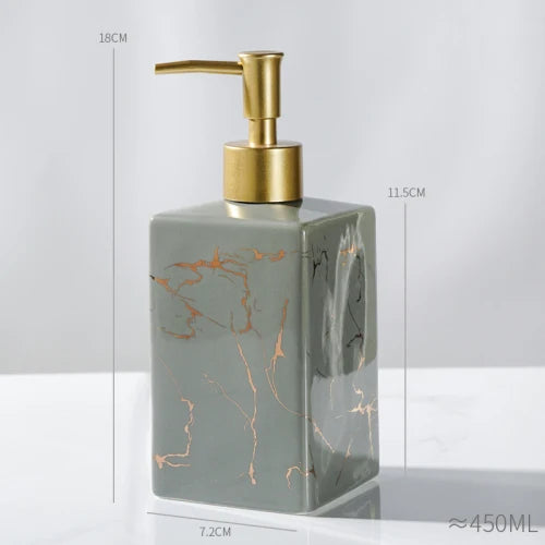 bouteille en céramique pour désinfectant et gel douche - vue 21 sur 26