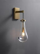 applique murale goutte d'eau en cuivre design artistique pour intérieur