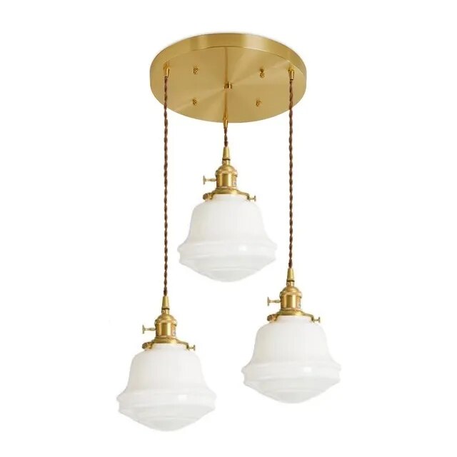 Suspension LED en verre blanc laiteux - vue 19 sur 30