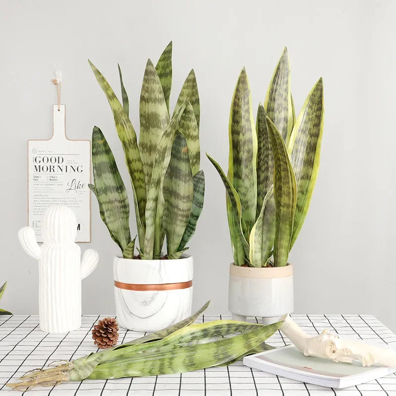 lot de 3 branches de plantes artificielles pour décoration intérieure et extérieure - vue 3 sur 13