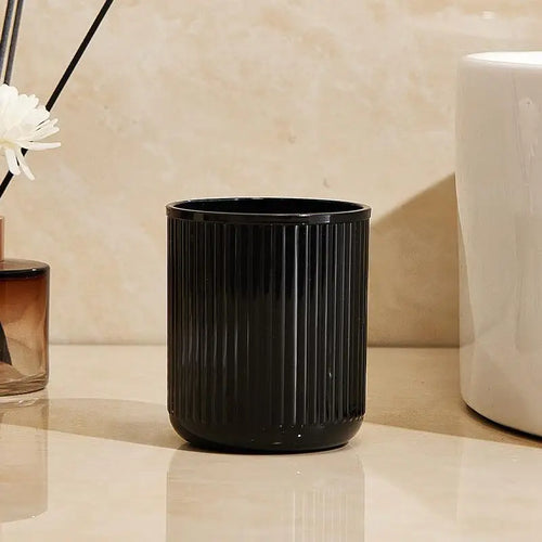 Washing Cup Toothbrush Holder Portable Couple Washing Mouth Cups, Plastic Toothbrush Cup with Tray Base, Bathroom Accessories - vue 8 sur 9