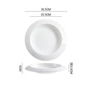 Assiette creuse céramique design minimaliste pour soupe dessert
