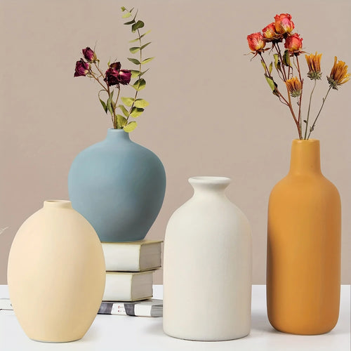 1pc ceramic vase works of art, living room bedroom study cafe and other ornaments, gifts for lovers during festivals. - vue 2 sur 7