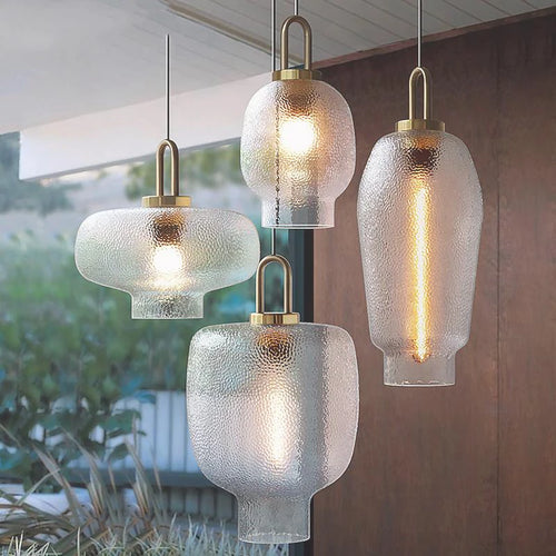 Minimalist glass chandelier with luxurious design for modern décor - vue 2 sur 10