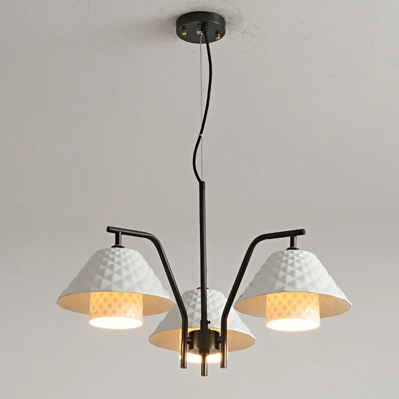 lustre en céramique doré style contemporain pour décoration intérieure - vue 3 sur 11