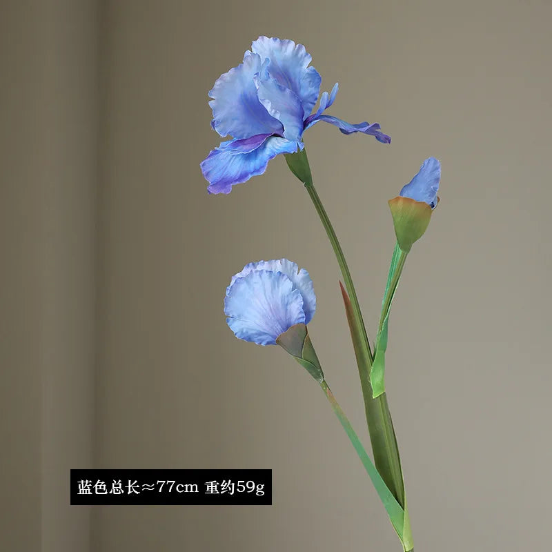 Realistic artificial iris flowers for decoration and floral arrangements - vue 9 sur 9