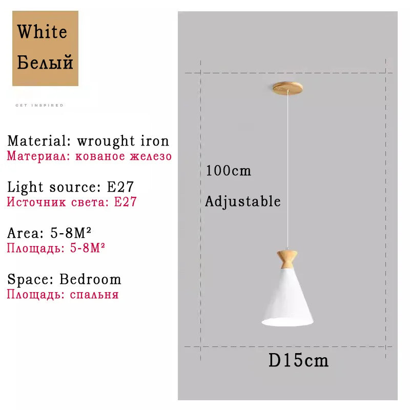 Modern minimalist horn pendant light for island lighting - vue 12 sur 12