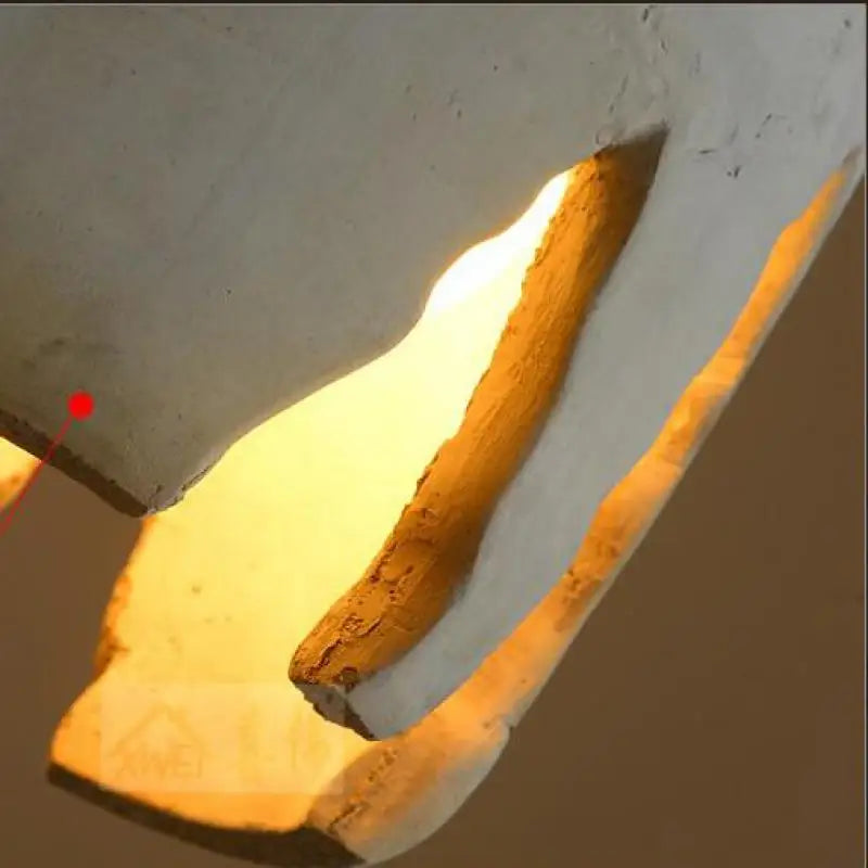 suspension rétro style loft lampe led en ciment pour restaurant et bar - vue 6 sur 8