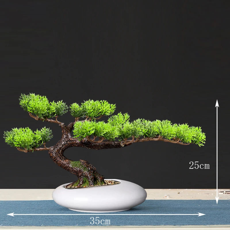 faux arbre bonsaï décoratif pour salon et aménagement paysager - vue 14 sur 36