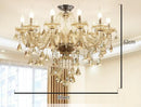 lustre en cristal moderne pour décoration intérieure élégante