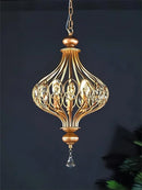 suspension en cristal rétro style vintage pour intérieur