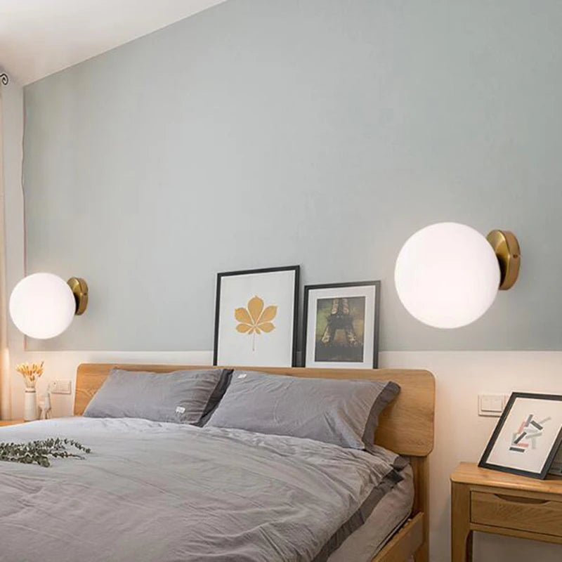 Applique murale Moderne Led nordique boule - vue 3 sur 12