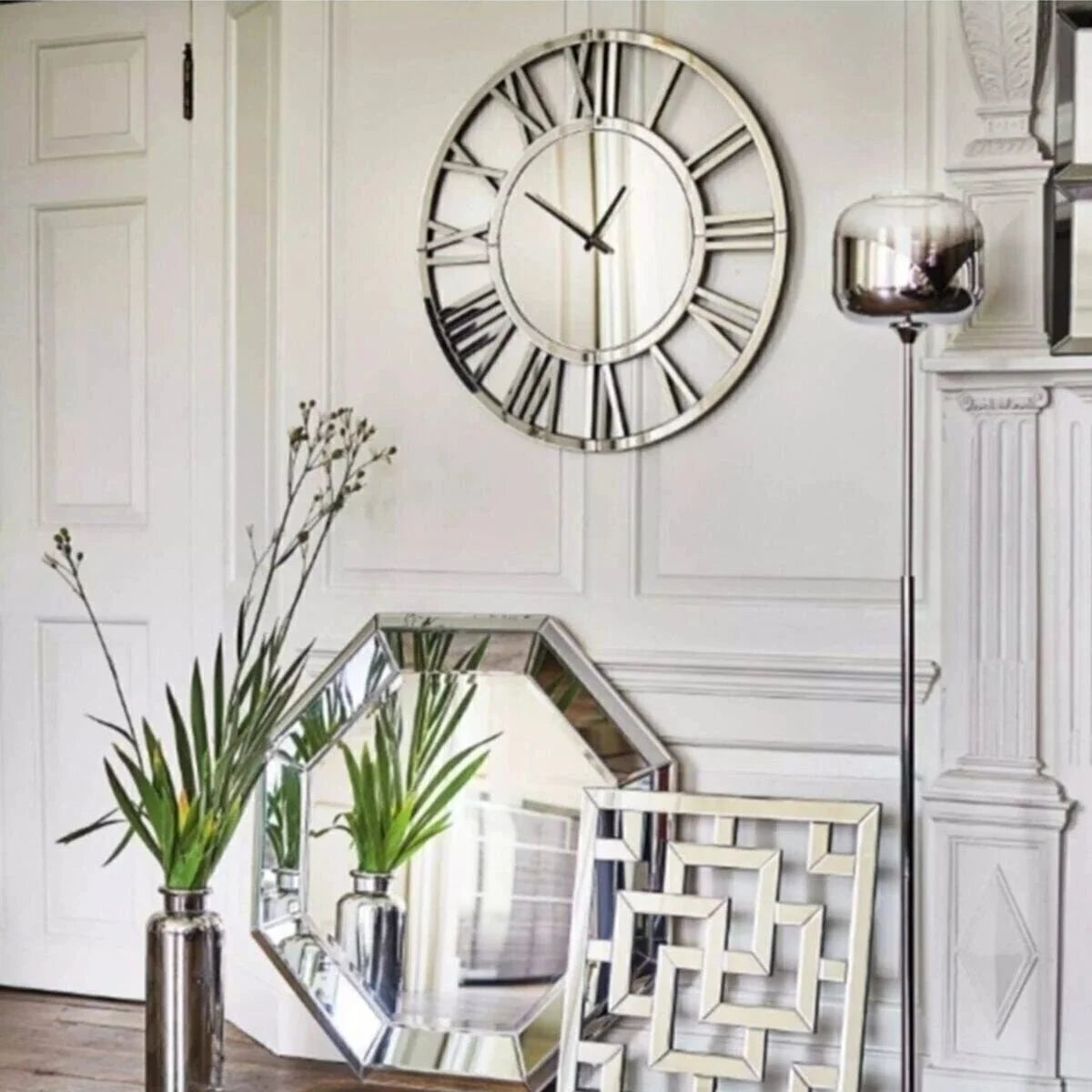 horloge murale miroir design moderne 3d silencieuse pour décoration intérieure - vue 4 sur 7