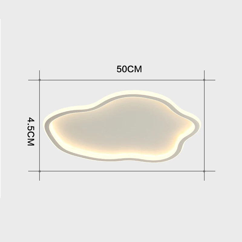 plafonnier moderne nuage atmosphérique créatif pour intérieur minimaliste - vue 5 sur 14