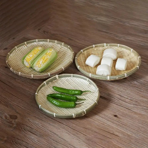 tamis en bambou naturel pour cuisine panier à pain décoratif rangement DIY