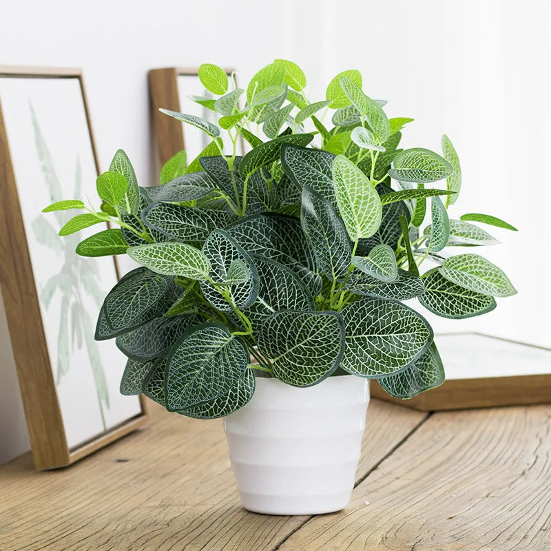 plantes artificielles en plastique pour décoration intérieure et bureau - vue 3 sur 9