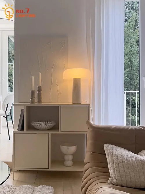 Lampe de Table LED en forme de champignon au Design nordique - vue 7 sur 6