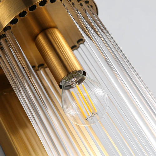 applique murale en cristal doré et cuivre design élégant pour intérieur - vue 10 sur 10