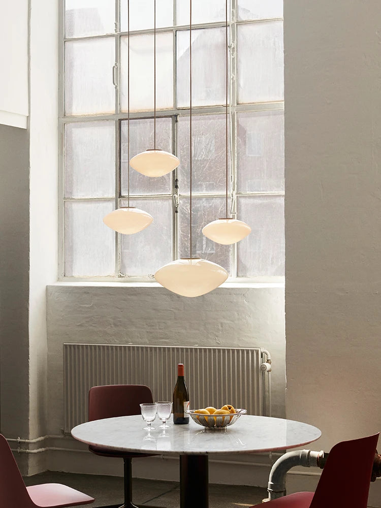 lustre en verre pour restaurant et hôtel décor antique - vue 5 sur 8