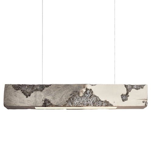 Lustre design longue rectangulaire avec touche coloré Hazel