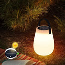 lampe de camping solaire rechargeable avec poignée en silicone