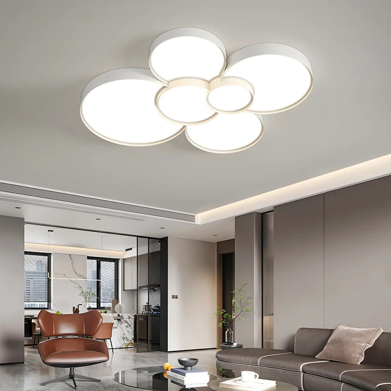 lustre led moderne pour éclairage intérieur décoratif - vue 6 sur 12