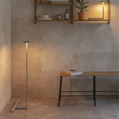 Lampadaire LED design moderne pour chambre à coucher décoration main contrôleur lampe sur pied luminaire nordique lampe de bureau - vue 4 sur 9