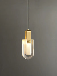 lustre en cristal cuivre design nordique pour intérieur élégant