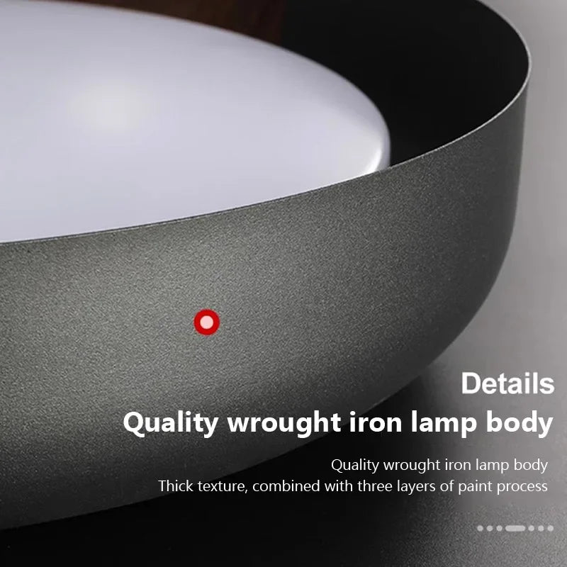 Plafonnier LED en forme de bois au design nordique moderne - vue 5 sur 12