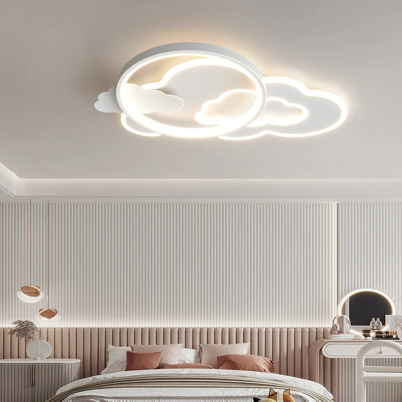 plafonnier led nuage moderne pour chambre d enfants décorative - vue 3 sur 9