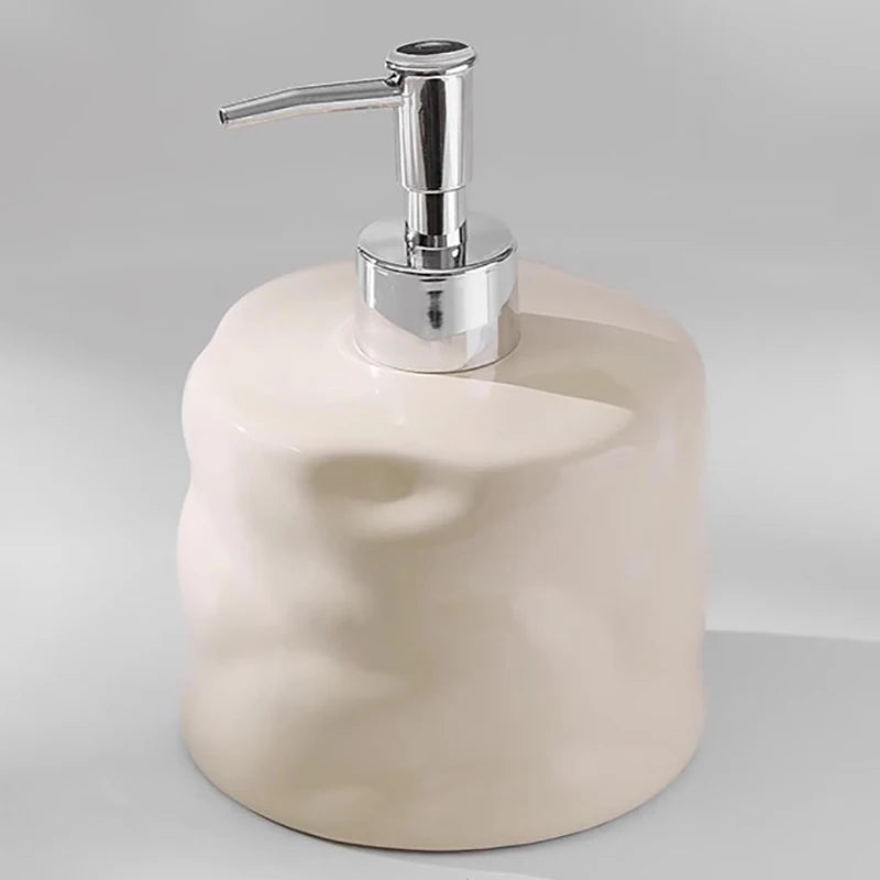 bouteille en céramique 600 ml pour lotion et savon désinfectant