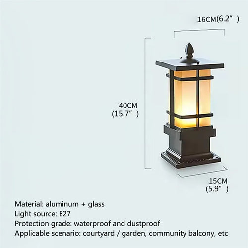lampe de jardin extérieure led étanche design contemporain pour villa - vue 45 sur 47