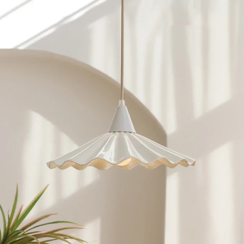 Suspension LED en céramique blanche de styliste - vue 6 sur 12