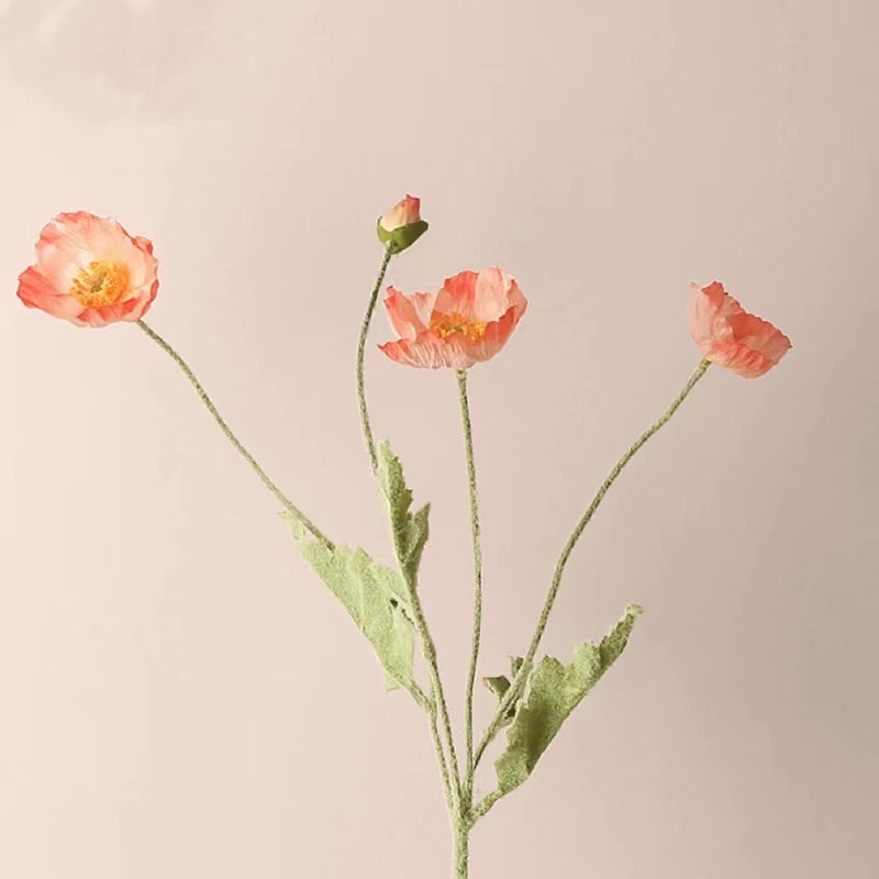 fleurs artificielles coquelicots pour mariage et décoration intérieure - vue 5 sur 25