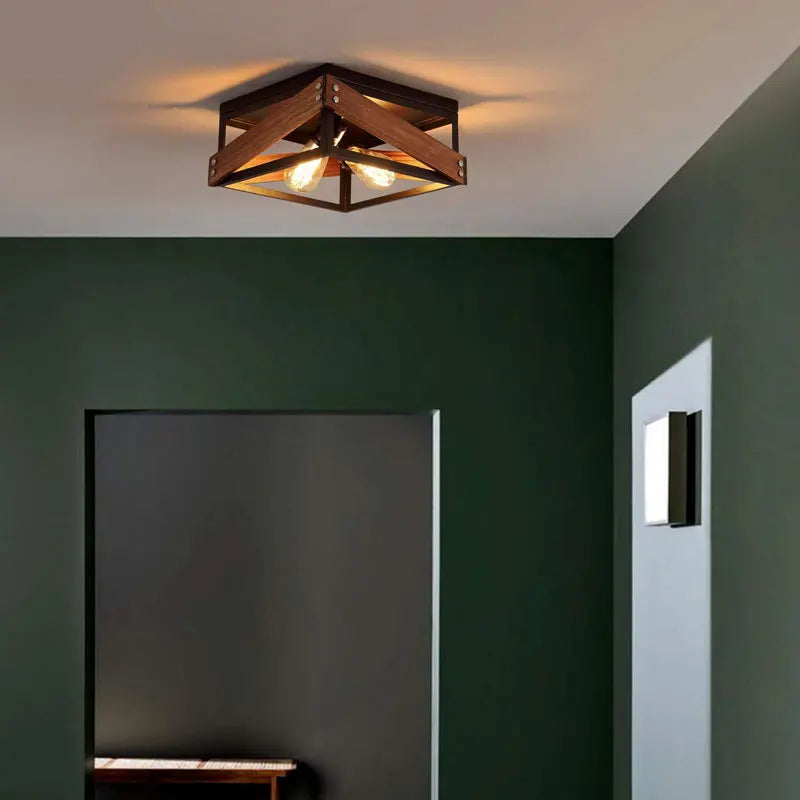 Style américain plafonnier Vintage créatif 	 salon couloir lumière étude salle à manger chambre cuisine plafonnier - vue 6 sur 8