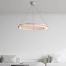 lustre art déco 	 style avec anneau luminaires suspendus fil réglable