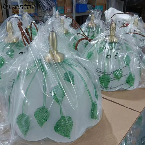 lustre européen en verre pour éclairage décoratif intérieur