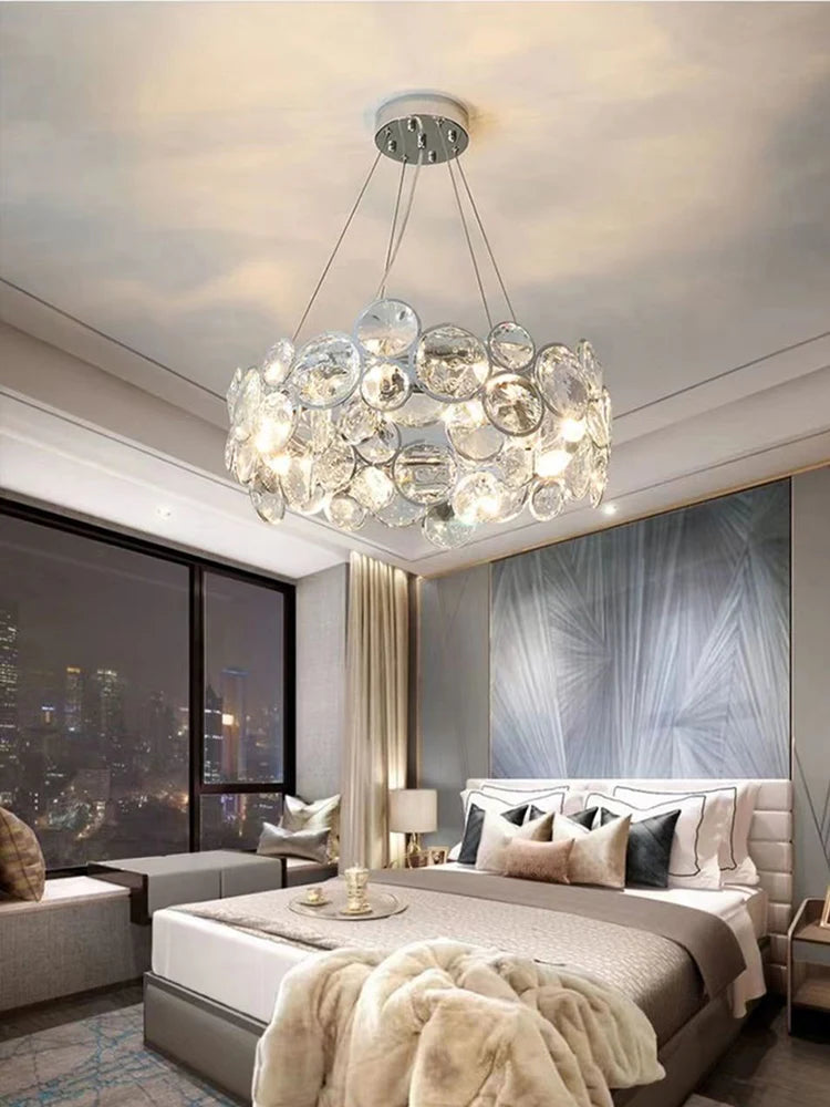 lustre en cristal k9 moderne pour décoration intérieure élégante - vue 4 sur 10