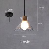 suspension en verre moderne pour décoration intérieure élégante