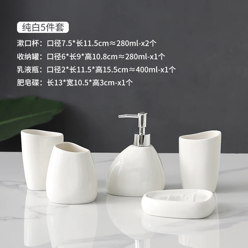 accessoires de salle de bain en céramique pour décoration intérieure - vue 20 sur 23