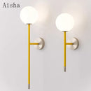 Minimalist Nordic wall light with creative pole