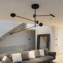 Minimalist black metal pendant light for interior decor