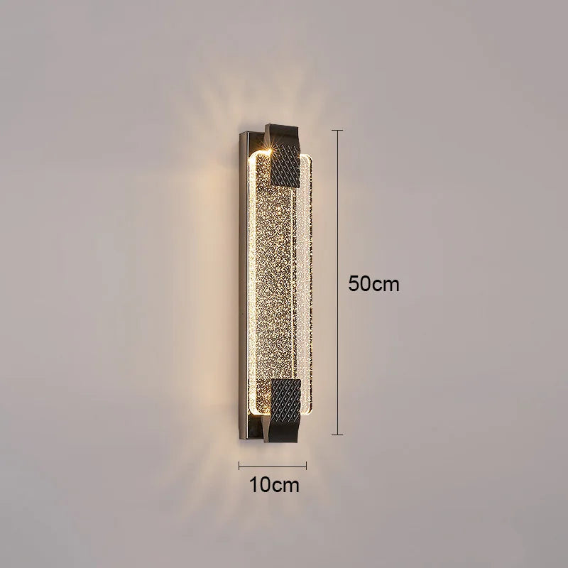 applique luxe moderne or noir 110-220v décoration éclairage intérieur - vue 12 sur 16