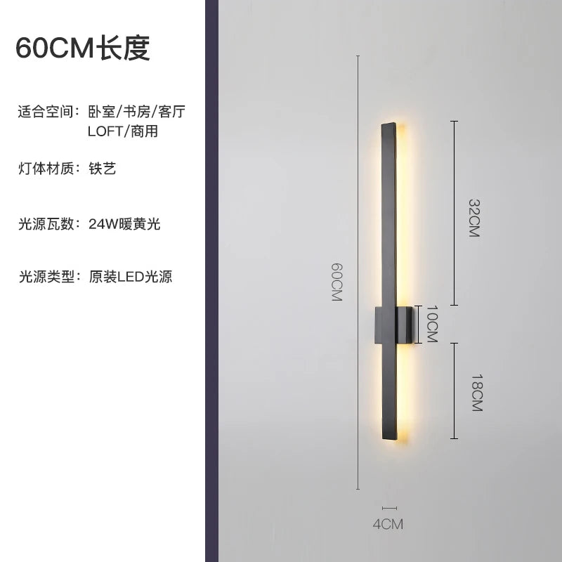 Nordic minimalist wall light modern decorative indoor lighting - vue 20 sur 20
