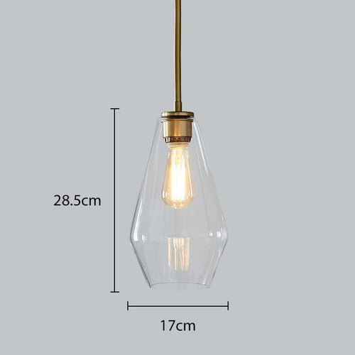 Modern Nordic glass pendant light, creative minimalist style
