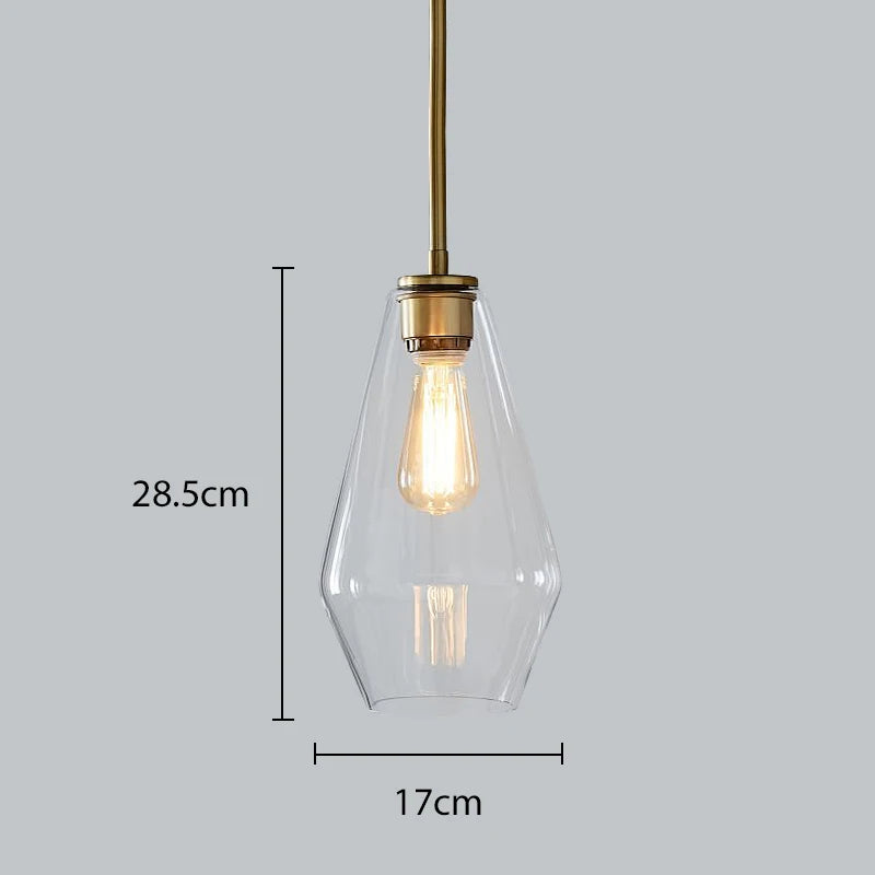Modern Nordic glass pendant light, creative minimalist style