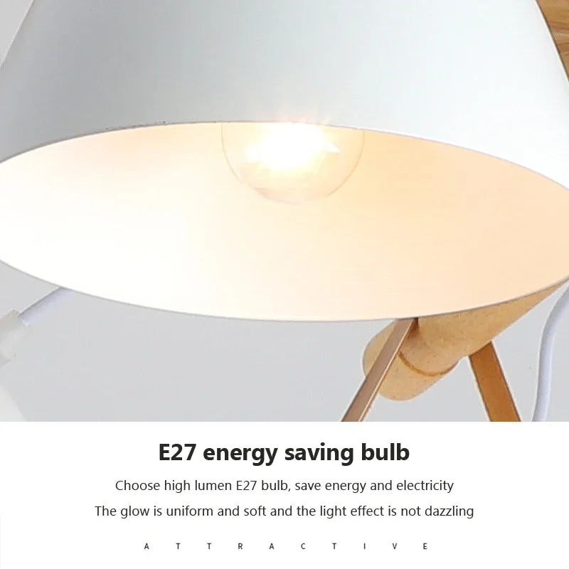Lustre Led en bois nordique - vue 6 sur 14