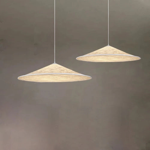 suspension en soie nordique moderne led luminaire suspendu en tissu - vue 6 sur 9