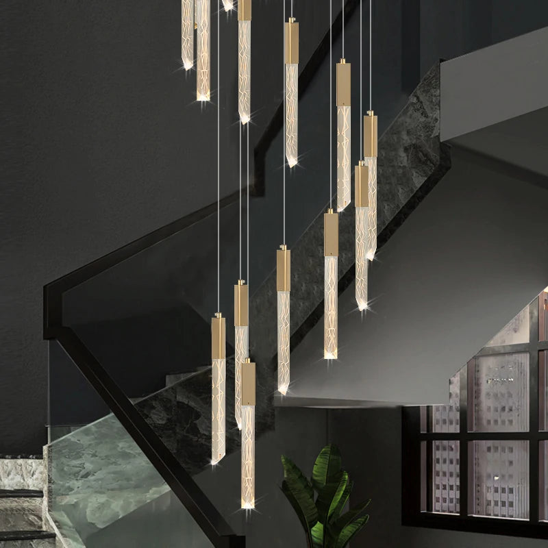lustre moderne en cristal design personnalisé pour intérieur contemporain - vue 2 sur 17