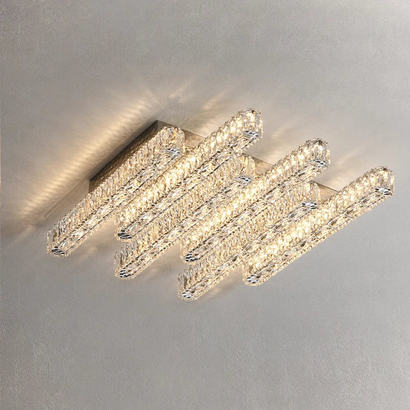 Plafonnier moderne de luxe en cristal